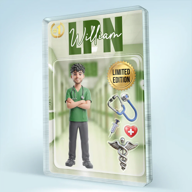Custom Photo Toybox Figure Nurse Limited Edition - Personalized Custom Shaped Acrylic Plaque