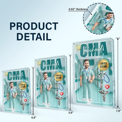 Custom Photo Toybox Figure Nurse Limited Edition - Personalized Custom Shaped Acrylic Plaque