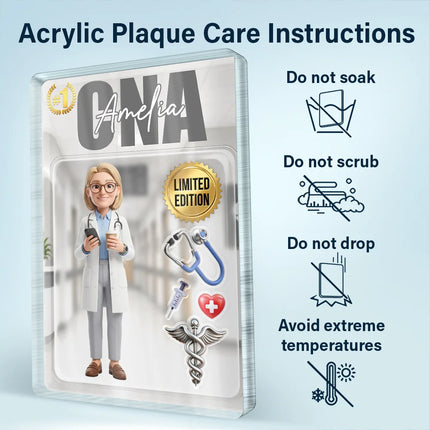 Custom Photo Toybox Figure Nurse Limited Edition - Personalized Custom Shaped Acrylic Plaque