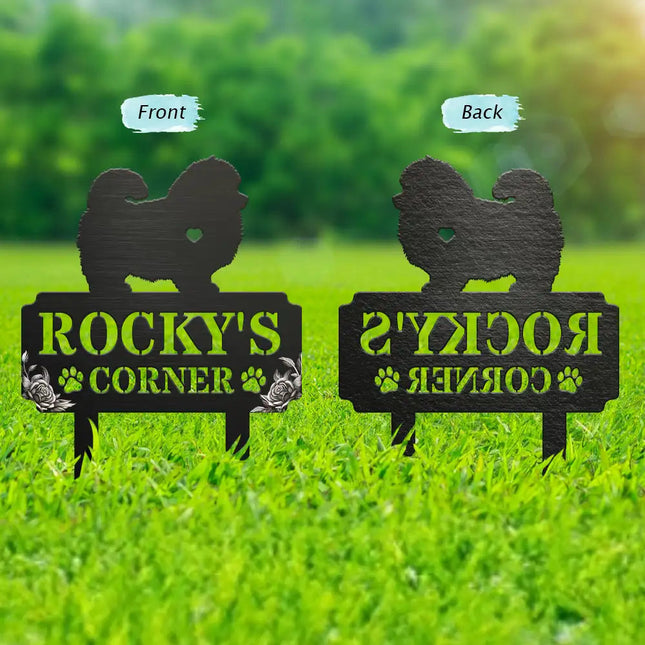 Dog Garden Memorial - Personalized Metal Garden Stake