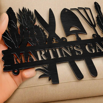Flower Vegetable Garden - Personalized Cutout Metal Sign