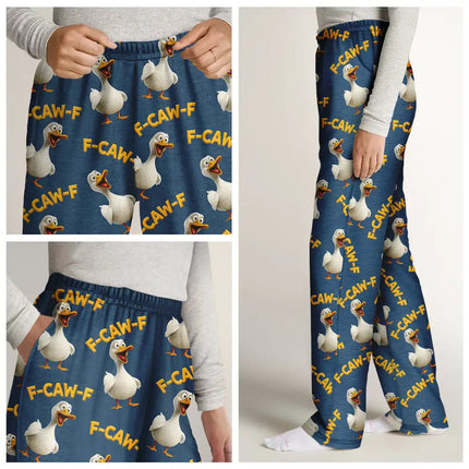 Funny Chicken Bird F Caw F - Personalized Pajama Pants