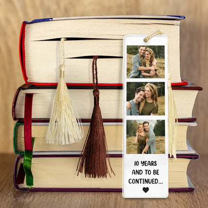 Custom Photo Book Lovers Yourself, Couple, Family, Bestie - Personalized Acrylic Bookmark