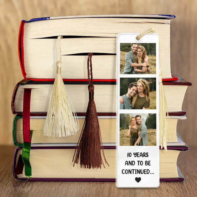 Custom Photo Book Lovers Yourself, Couple, Family, Bestie - Personalized Acrylic Bookmark
