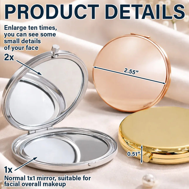 Take Pride In How Far You've Come - Personalized Compact Mirror