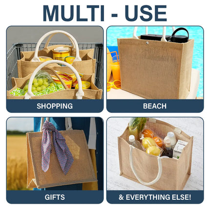 Travel Partners For Life - Personalized Jute Beach Bag