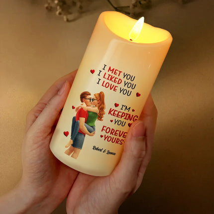 Together And Forever Yours - Personalized Flameless LED Candle