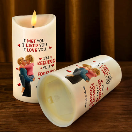 Together And Forever Yours - Personalized Flameless LED Candle