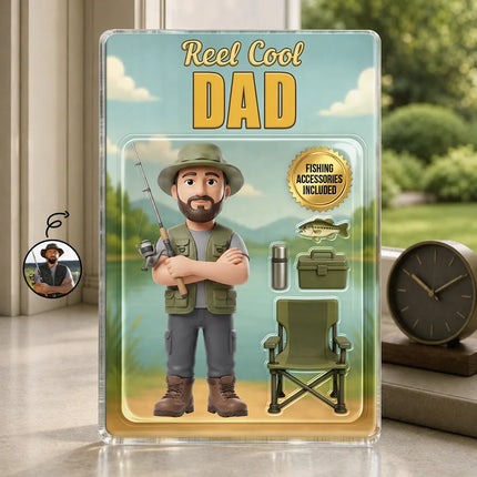Toybox Figure Fishing Man Dad Grandpa Limited Edition - Personalized Acrylic Plaque