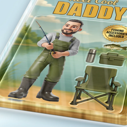 Toybox Figure Fishing Man Dad Grandpa Limited Edition - Personalized Acrylic Plaque
