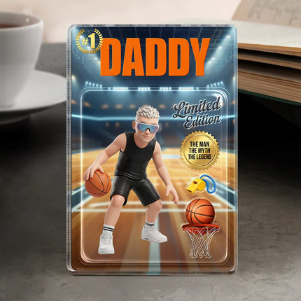 Toybox Figure Basketball Dad Grandpa Limited Edition - Personalized Acrylic Plaque