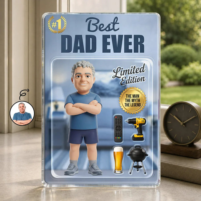 Toybox Figure Best Dad Grandpa Ever Limited Edition - Personalized Acrylic Plaque