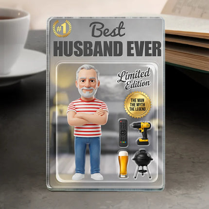 Toybox Figure Best Dad Grandpa Ever Limited Edition - Personalized Acrylic Plaque