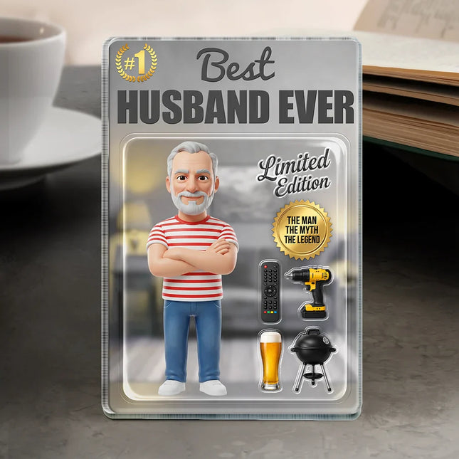 Toybox Figure Best Dad Grandpa Ever Limited Edition - Personalized Acrylic Plaque