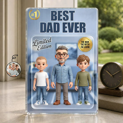 Toybox Figure Best Dad Grandpa Ever - Personalized Custom Shaped Acrylic Plaque