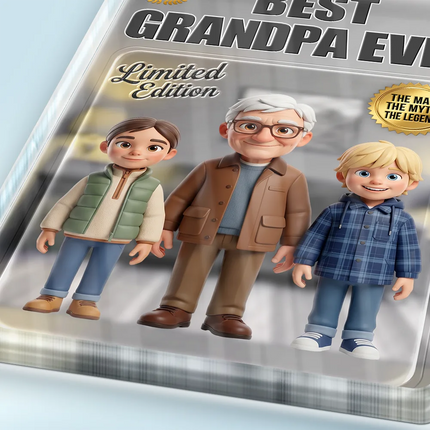 Toybox Figure Best Dad Grandpa Ever - Personalized Custom Shaped Acrylic Plaque