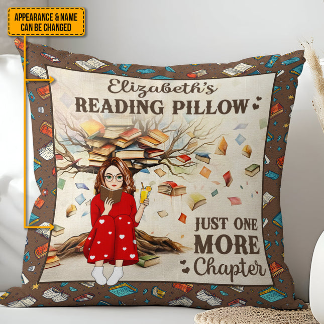 Reading Pillow Just One More Chapter - Personalized Custom Pillow