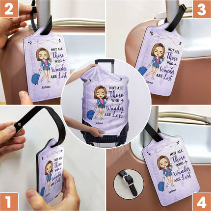 Just A Girl Boy Who Loves Traveling  - Personalized Combo Luggage Cover And Luggage Tag