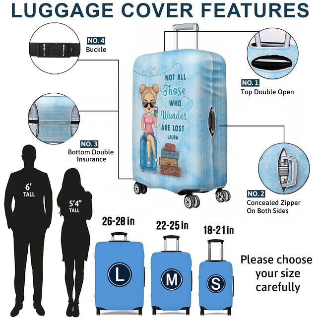 It's On My List - Personalized Combo Luggage Cover And Luggage Tag