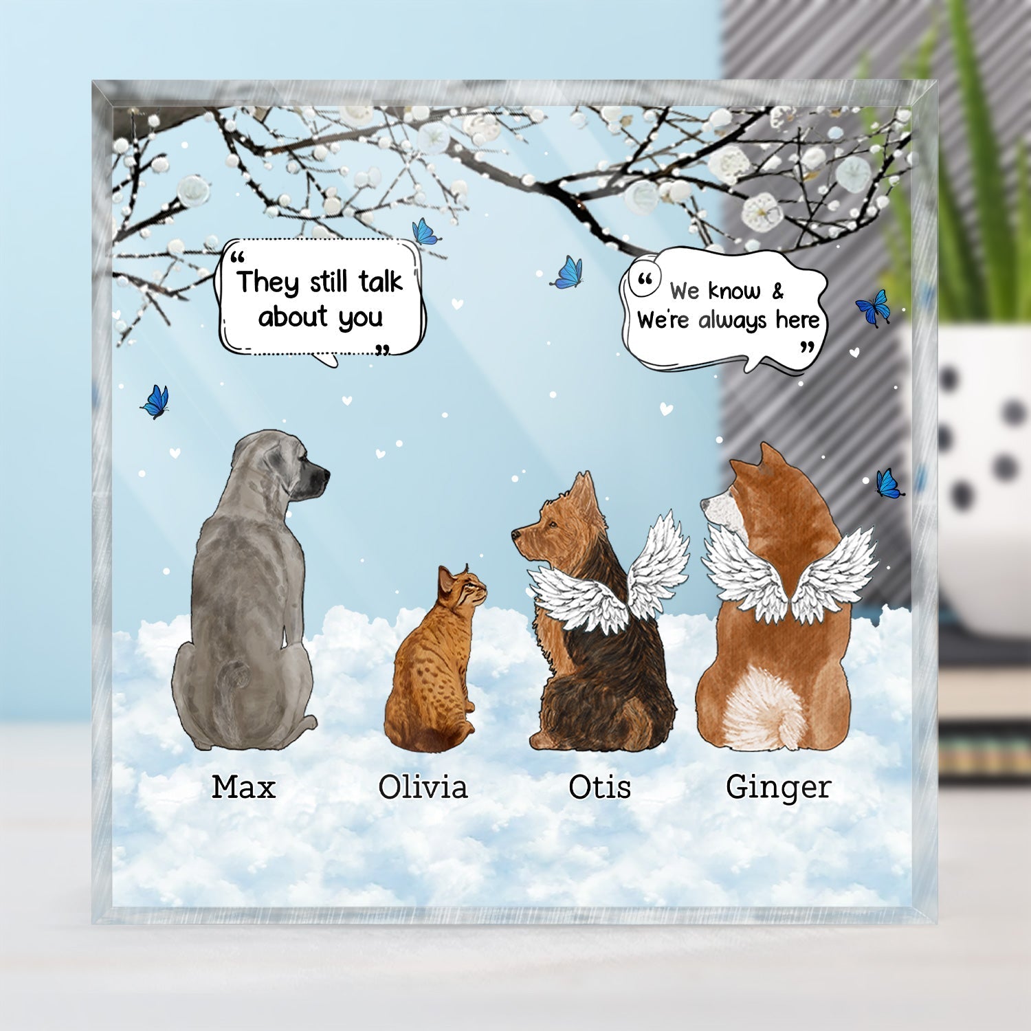 They Still Talk About You - Gift For Pet Lovers - Personalized Acrylic Plaque