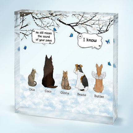 They Still Talk About You - Gift For Pet Lovers - Personalized Acrylic Plaque