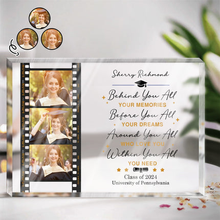 Behind You All Your Memories - Personalized Acrylic Plaque
