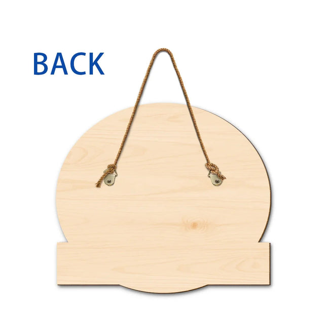 No Need To Knock 3D Effect Pets - Personalized Custom Shaped Wood Sign