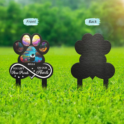 Pet Forever In My Heart Always Loved - Personalized Metal Garden Stake