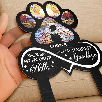 Pet Forever In My Heart Always Loved - Personalized Metal Garden Stake