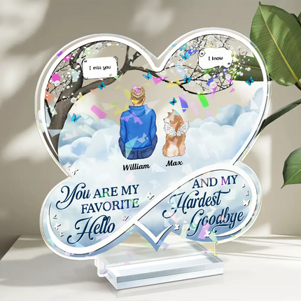 Pet Memorial If Love Could Have Saved You - Personalized Holographic Acrylic Plaque