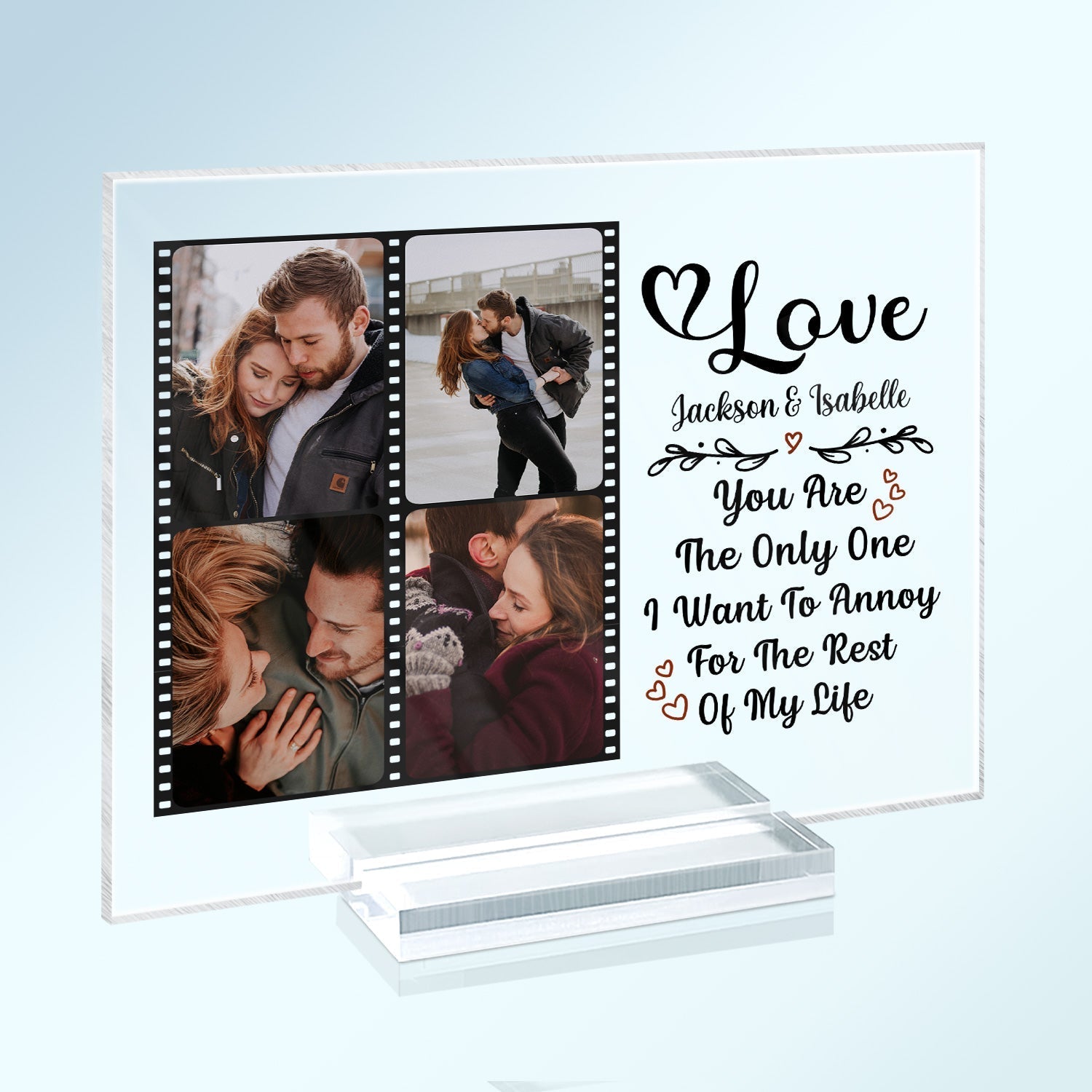Every Love Story Is Beautiful Couple - Personalized Custom Acrylic Plaque
