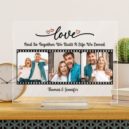 Every Love Story Is Beautiful Couple - Personalized Custom Acrylic Plaque