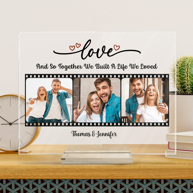 Every Love Story Is Beautiful Couple - Personalized Custom Acrylic Plaque