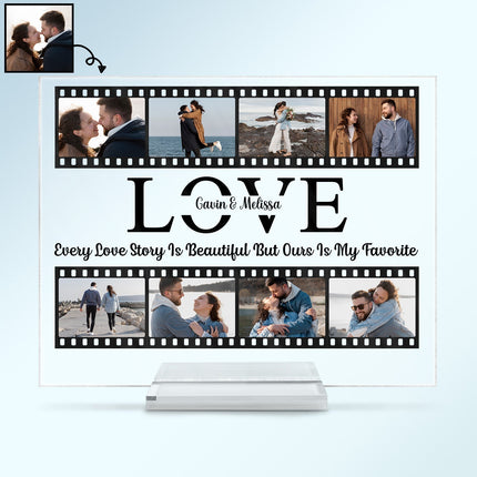 Every Love Story Is Beautiful Couple - Personalized Custom Acrylic Plaque