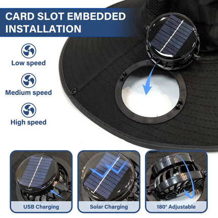 I Just Want To Work In My Garden - Personalized Solar Fan Hat