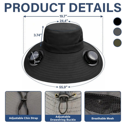 This Grandpa Grandma Belongs To Kids Pet - Personalized Solar Fan Hat