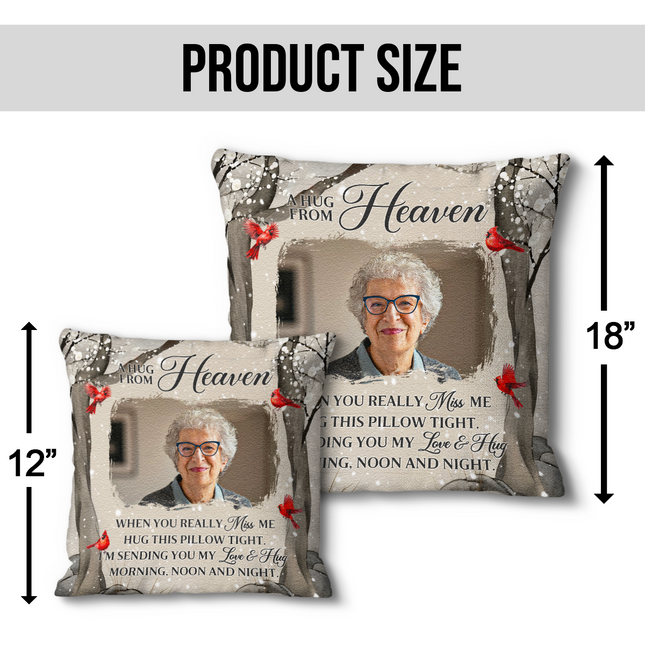 Custom Photo Loving You Forever - Memorial Personalized Pillow