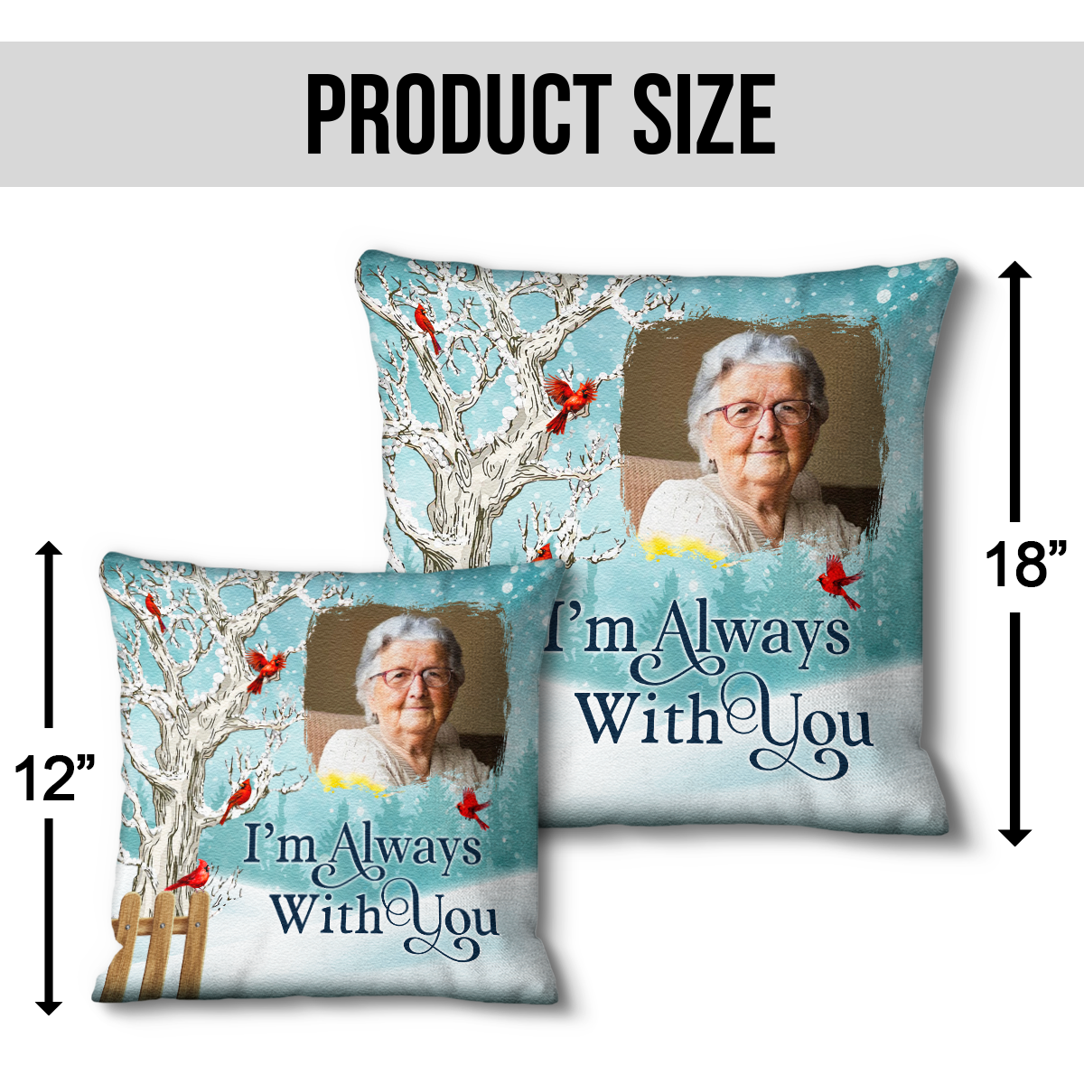 Custom Photo Christmas Will Never Be The Same Without You - Personalized Pillow