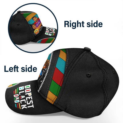 Dopest Black Dad - Personalized Classic Cap