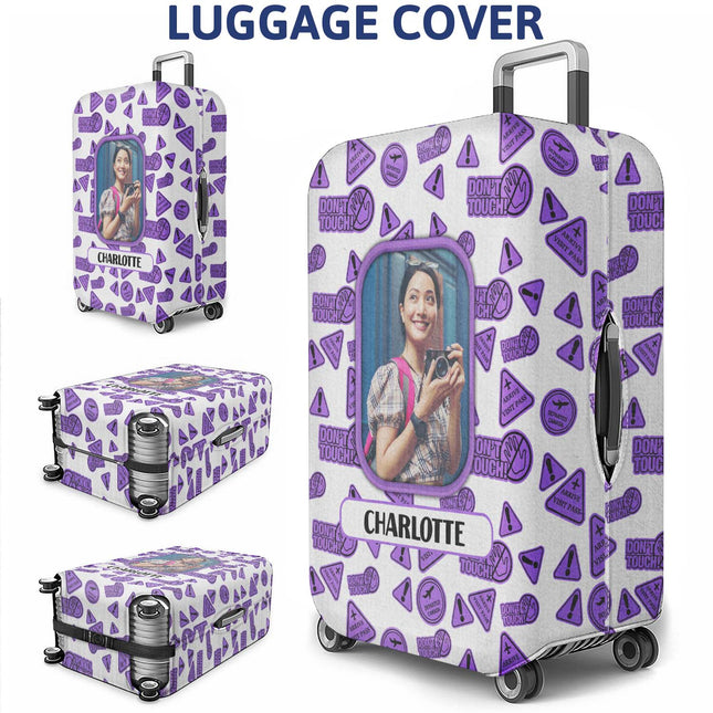 Custom Photo Catch Flights Not Feelings - Personalized Custom Luggage Cover