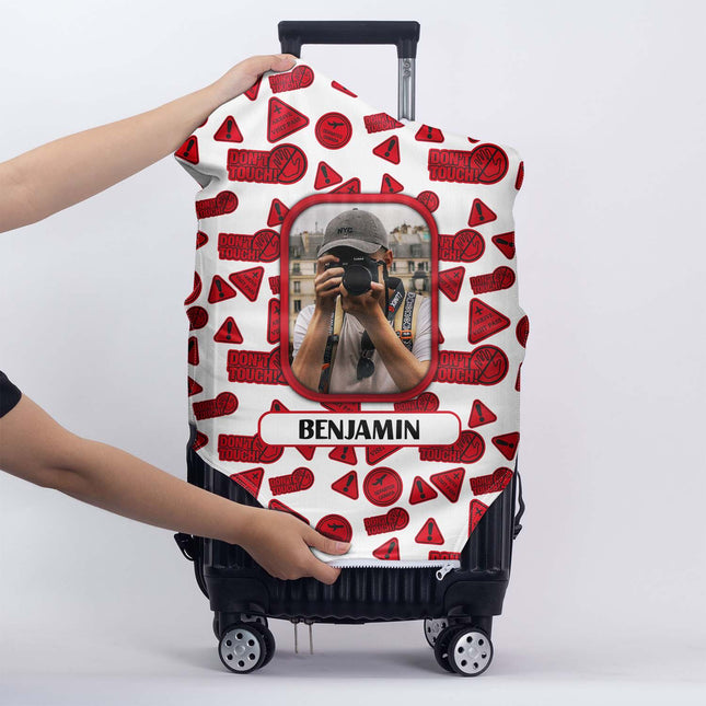 Custom Photo Catch Flights Not Feelings - Personalized Custom Luggage Cover