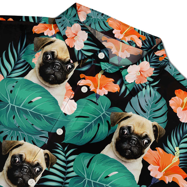 Custom Photo Funny Family Pet Face - Personalized Custom Hawaiian Shirt