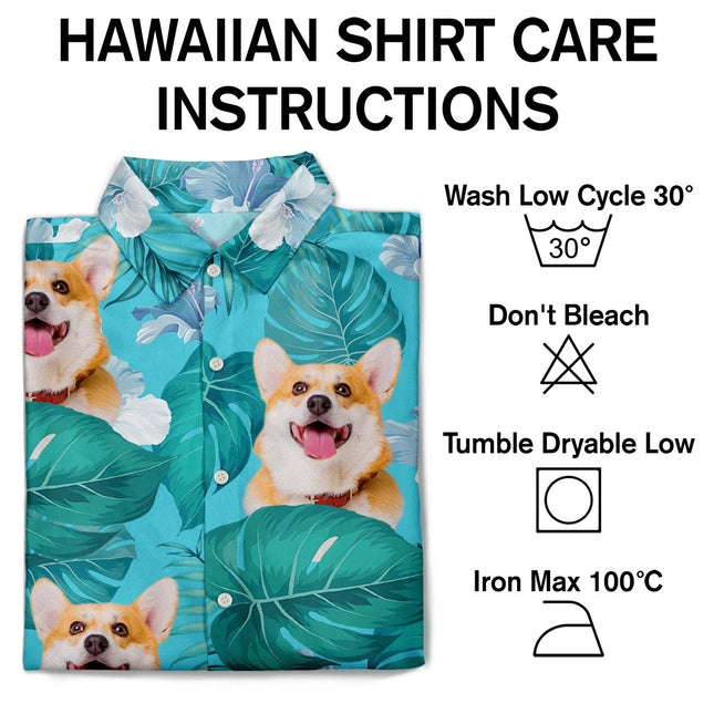 Custom Photo Funny Family Pet Face - Personalized Custom Hawaiian Shirt
