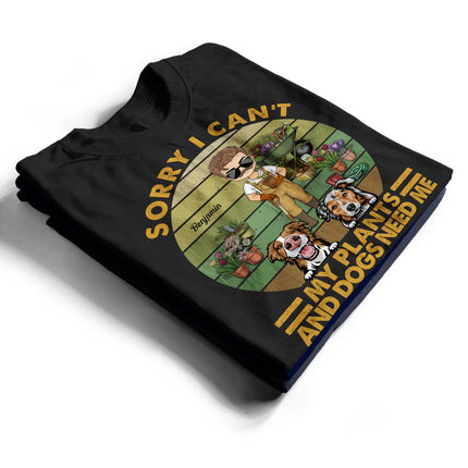 Easily Distracted By Plants And Pets - Personalized Custom T Shirt