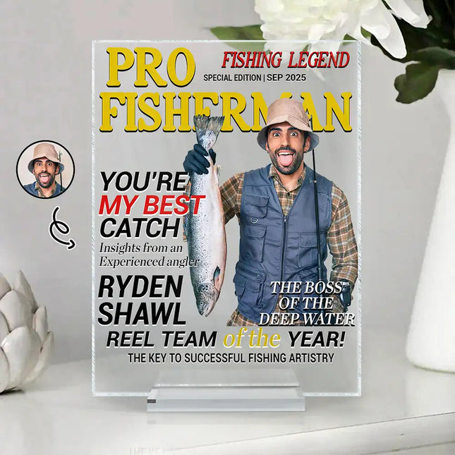 Fisherman Of The Year - Personalized Acrylic Plaque