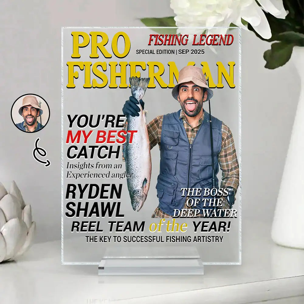 Fisherman Of The Year - Personalized Acrylic Plaque