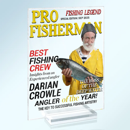 Fisherman Of The Year - Personalized Acrylic Plaque