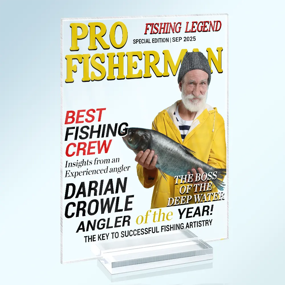 Fisherman Of The Year - Personalized Acrylic Plaque