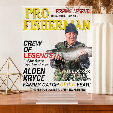 Fisherman Of The Year - Personalized Acrylic Plaque