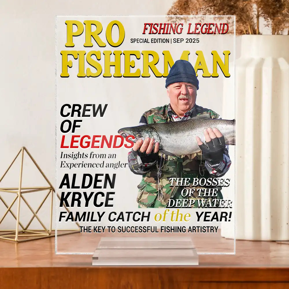 Fisherman Of The Year - Personalized Acrylic Plaque